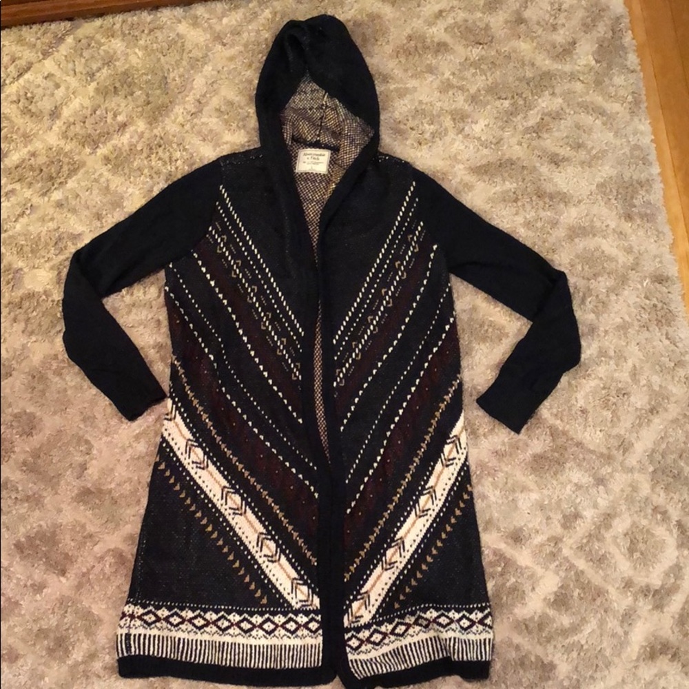 Abercrombie Open Front Duster Sweater